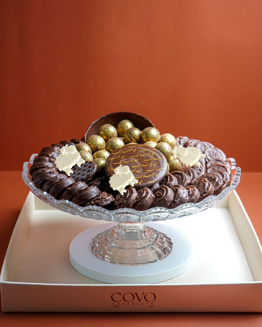 Golden Chocolate Balls Tray